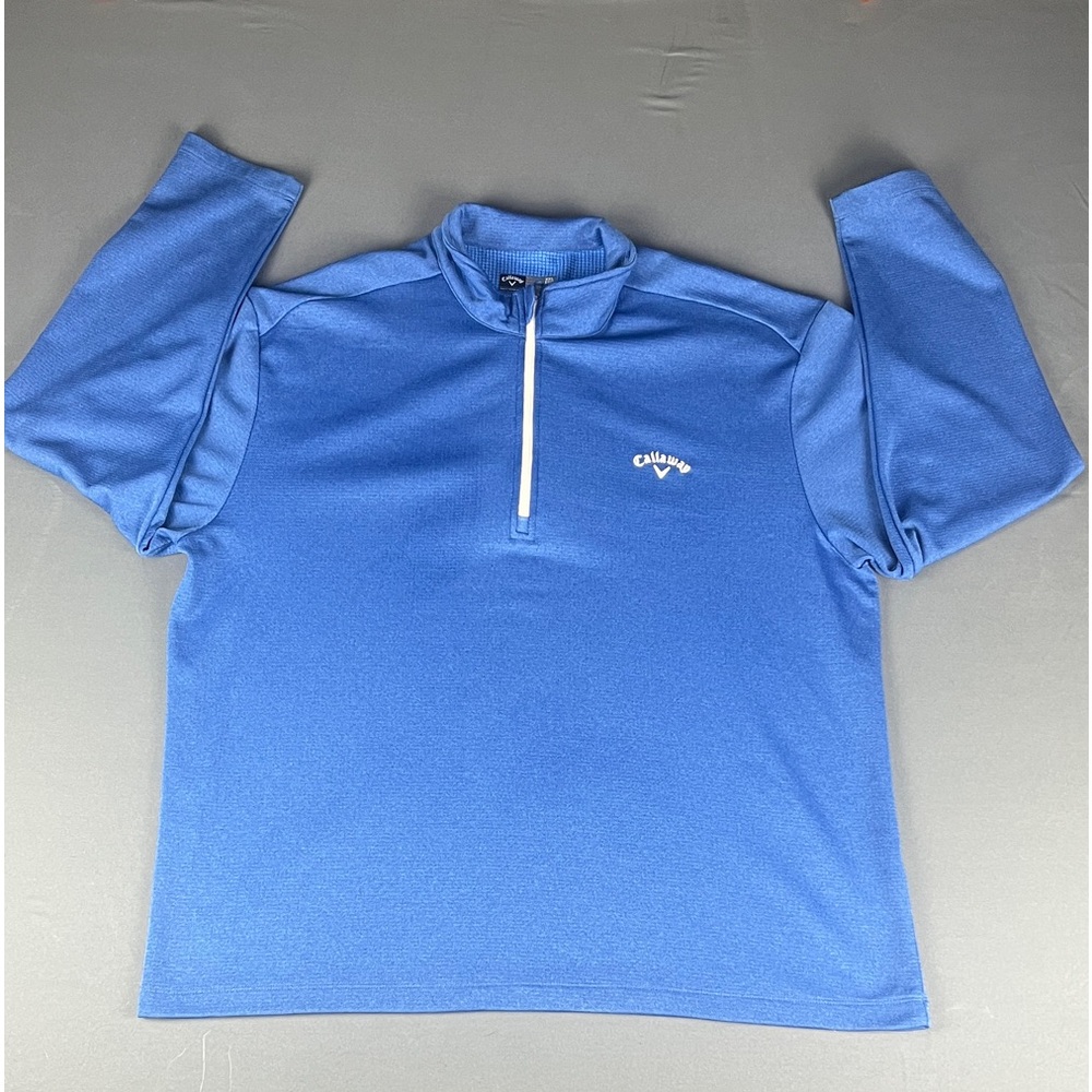 Callaway Men's XXL Royal Blue 1/4 Zip Performance Pullover